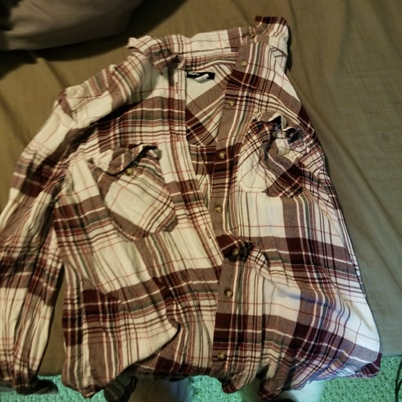 BDG red white and black flannel - Picture 1 of 3